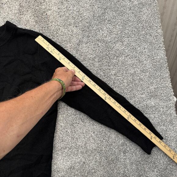 Ava & Viv Sweater Womens 1X Black Pullover Crewneck Knit Lightweight Plus Size - Picture 4 of 10